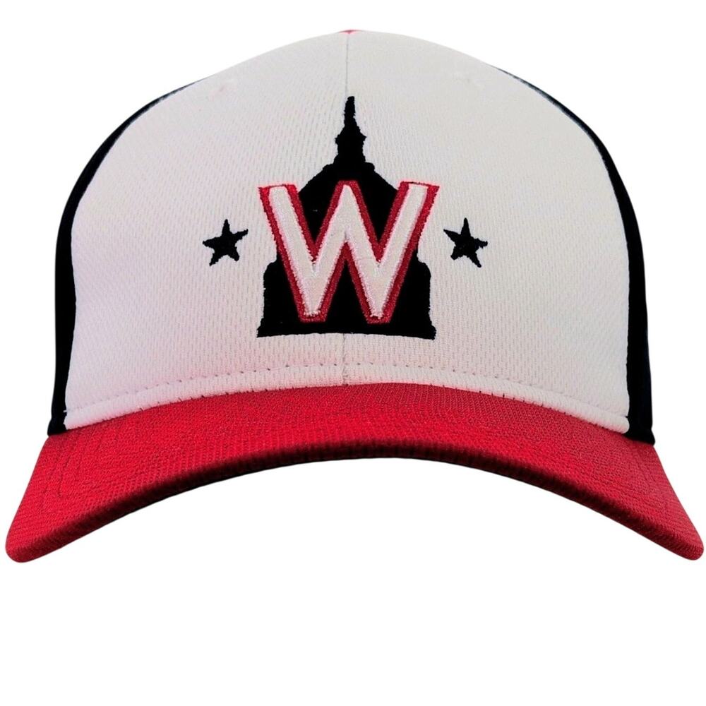 Washington Nationals MLB Baseball Hat Cap Adjustable White Navy Red Capitol W